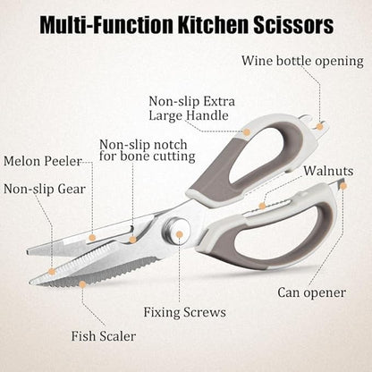 2 Pcs Heavy Duty Kitchen Shears - Image 5