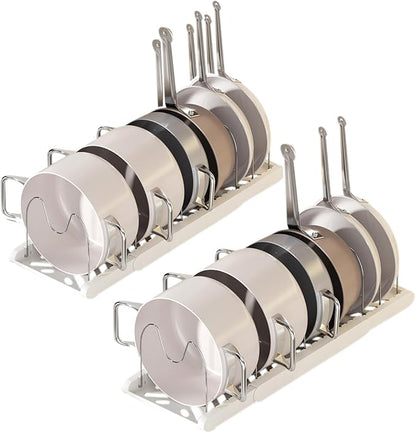 Pot Rack -Expandable Pan Organizer by Lhieiayh