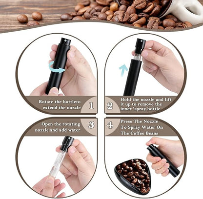 4Pcs Coffee Bean Dosing Cup and Spray Bottle Kit - Image 7