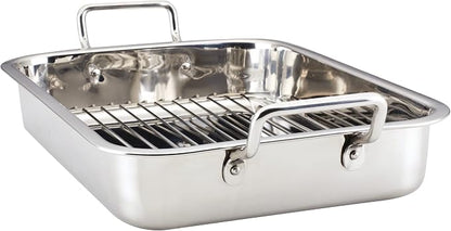 Farberware Classic Traditions Stainless Steel Roaster/Roasting Pan - Image 9