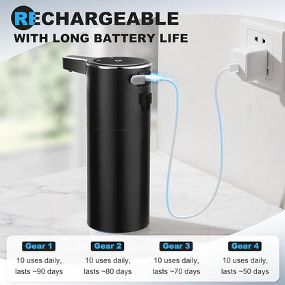 Automatic Soap Dispenser Liquid Touchless: 13.52oz/400ml Wall USB Rechargeable - Image 7