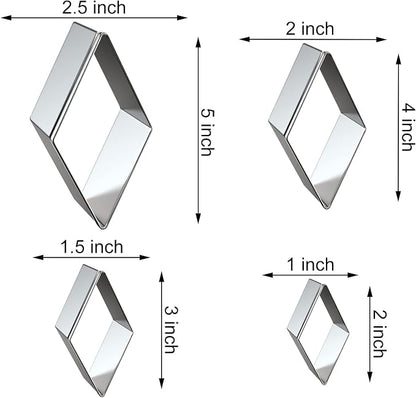Rhombus Diamond Cookie Cutter Set - Image 2