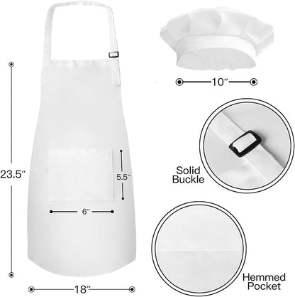 Novelty Place Kid's Apron with Chef Hat Set - Image 2