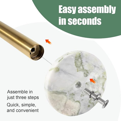Koville Genuine Marble Paper Towel Holder Countertop, - Image 8