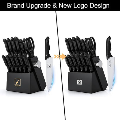 imarku 14-Piece Premium Knife Block Set, High-Carbon Stainless Steel Knives - Image 6