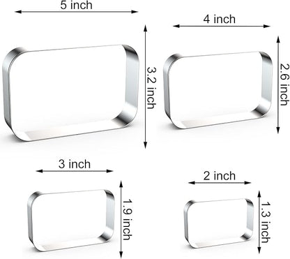 Rounded Rectangle Plaque Cookie Cutter Geometric Set - Image 2