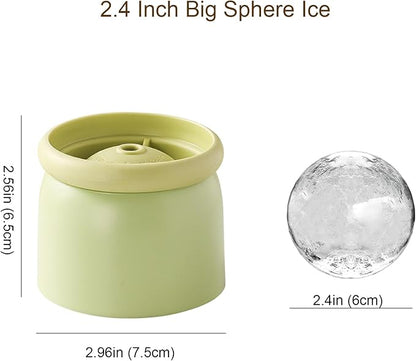 Round Ice Cube Molds Set of 4, Make 2.4 Inch Spherelce ice - Image 2