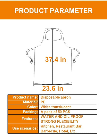 Disposable Aprons, Plastic apron - Image 6