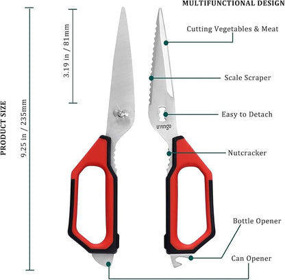 LIVINGO Kitchen Scissors Set All Purpose - Image 2
