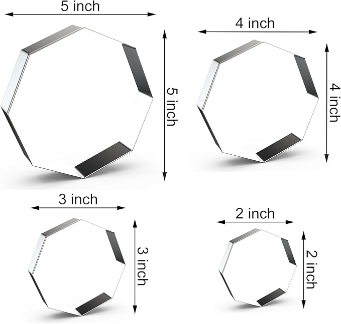 Octagon Cookie Cutter Set for Baking - Image 2