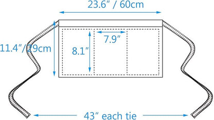 BOHARERS Waist Apron with 3 Pockets 12 Pack - Image 6