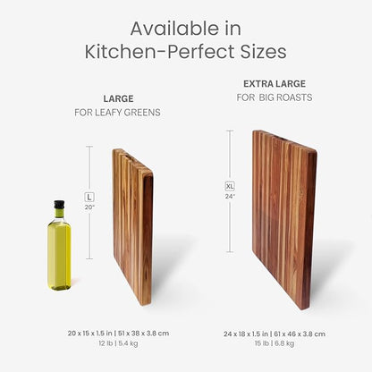 Teakhaus Cutting Board and EON Cutting Board Oil Set - Image 5