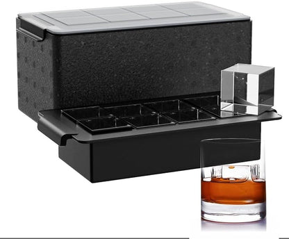 Clear Ice Cube Tray for Whiskey: FDDBI 2Inch Clear Ice Cube Maker by FDDBI