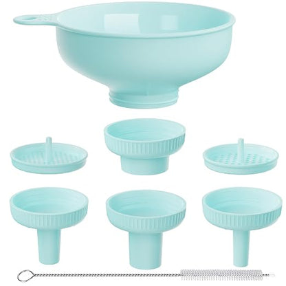 Wide Mouth Kitchen Funnel, Food Grade Plastic Cooking Canning Funnel by BALIWELL