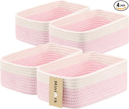 MiniArk Small Storage Baskets for Organizing | Closet Organizer Bins | Shelf by MiniArkStorageBasketsHome
