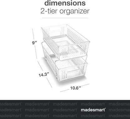 madesmart 2 Tier Organizer, Under Cabinet Storage - Image 3