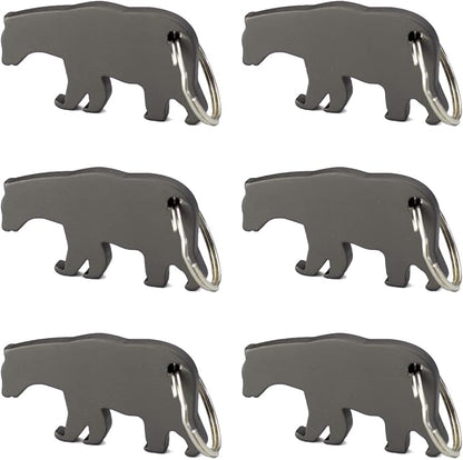 Swatom Black Bear Keychain Bottle Opener Beer Opener Tool Key Tag Chain Ring by SWATOM