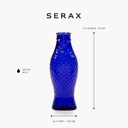 Serax Glass Water Pitcher | Fish & Fish glassware by Paola Navone | Wine Carafe - Image 2