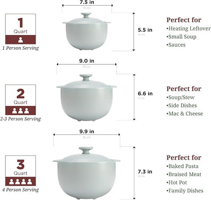 Minh Long 3.17 qt Porcelain Clay Pot - Image 6