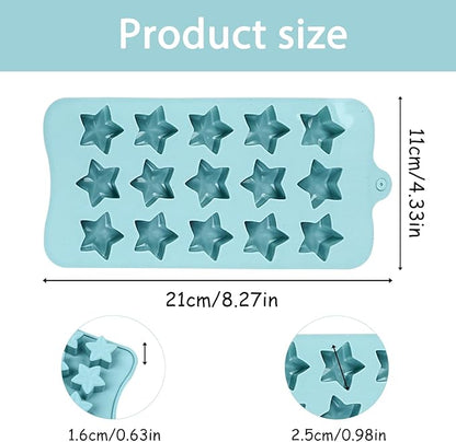 Star-Shaped Silicone Molds, 15 Cavities Each - Image 2