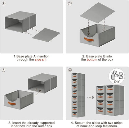 Homsorout Stackable Storage Drawers - Image 7