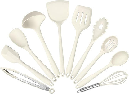 10 Pack Kitchen Utensils Set for Cooking, Leonyo Silicone Cooking Utensils Set by Leonyo