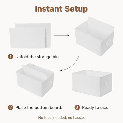 StorageWorks Collapsible Shelf Baskets, Storage Bins - Image 7