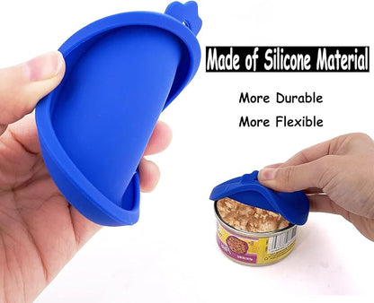 Comtim 3 Pack Cat Food Can Lids, Silicone Small Pet Food Can Lids Covers - Image 3