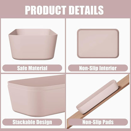 Plastic Drawer Organizers, Bathroom and Vanity Organizer Plastic Tray, Makeup - Image 3