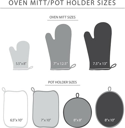 KITCHENAID Ribbed Soft Silicone Oven Mitt 2-Pack Set, Charcoal Grey - Image 6