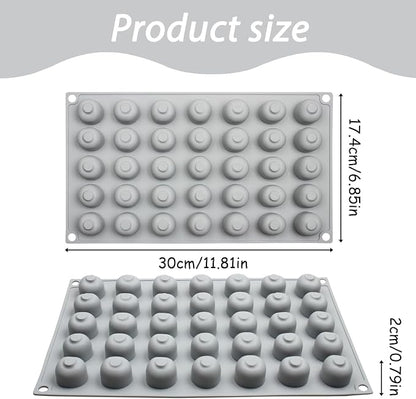 Silicone Cherry Molds, 35-Cavity 3D Cherry Chocolate Baking Tray - Image 2