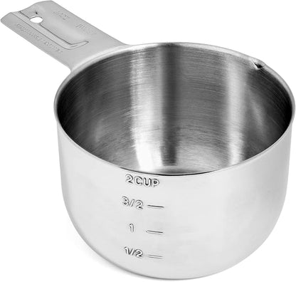 Hudson Essentials Stainless Steel Measuring Cups and Spoons Set by HudsonEssentials
