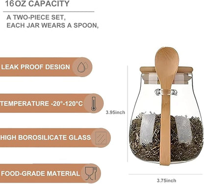 Airtight glass jar storage container - Image 2