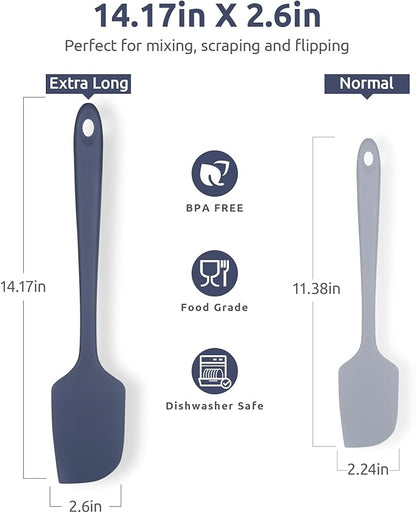 14in Extra Large Silicone Spatula: U-Taste 600ºF Heat Resistant Flexible - Image 2