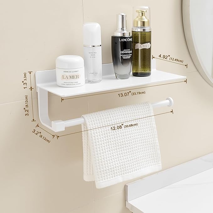 Paper Towel Holder Wall Mount for Bathroom Hand Towel Holder for Bathroom Black - Image 3