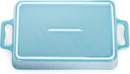 Hacaroa Set of 3 Ceramic Baking Dishes, Rectangular Bakeware - Image 5