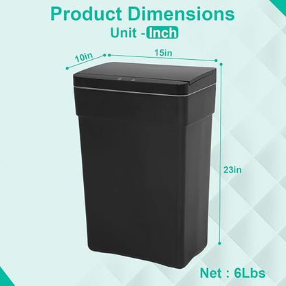 BestOffice 13 Gallon Trash Can Automatic Kitchen Trash Can Touch Free - Image 7