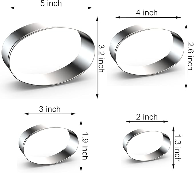 Oval Cookie Cutter Set Large - Image 2