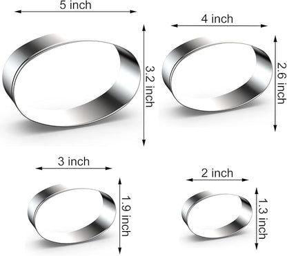 Oval Cookie Cutter Set Large - Image 2