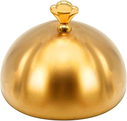 Gold Stainless Steel Food Dome Cover Food Protecting Dome Cover Serving Plate - Image 7