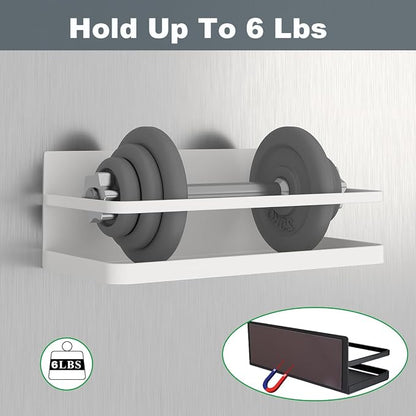 Magnetic Spice Rack Organizer Single Tier Refrigerator Spice Storage Shelf - Image 3