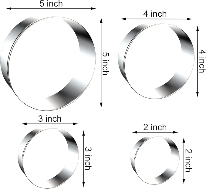 Circle Round Biscuit Cookie Cutter Set - Image 2