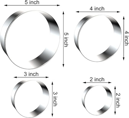 Circle Round Biscuit Cookie Cutter Set - Image 2
