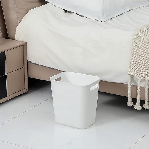 UUJOLY Plastic Trash Can Wastebasket, Garbage Container Basket - Image 3
