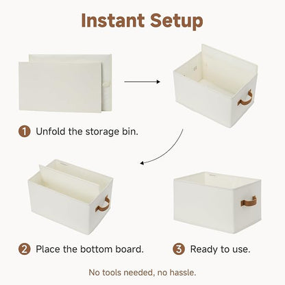 StorageWorks Closet Organizers and Storage Bins, Foldable Shelf Baskets - Image 7