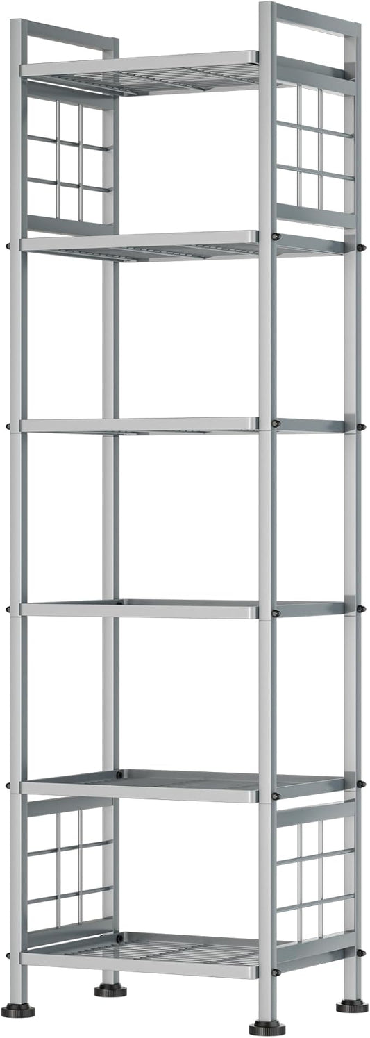 GIOTORENT 6-Wire Standing Storage Shelf, Metal Shelving Unit Pantry Rack by GIOTORENT