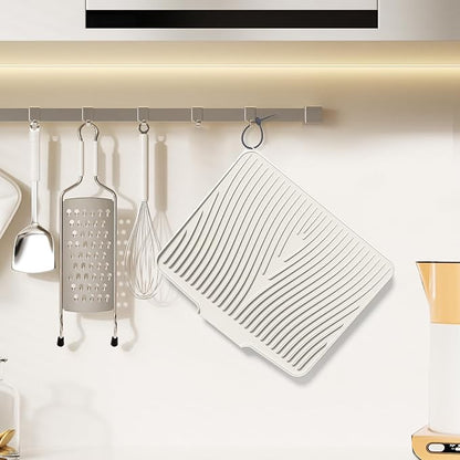 Silicone Dish Drying Mat for Kitchen Counter, Dish Drying Pad, Non-Slip Drain - Image 5