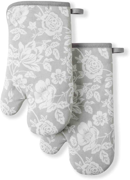 Martha Stewart Floral Vine Oven Mitt 2-Pack Set by MarthaStewart