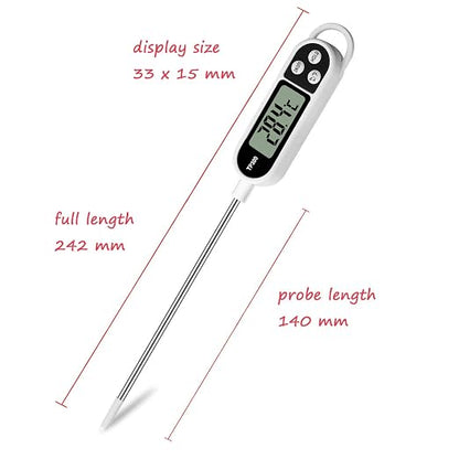Digital Meat Food Thermometer for Cooking Kitchen BBQ, Probe Instant Read - Image 2