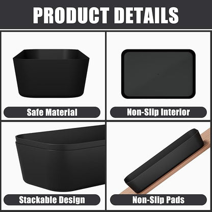 Plastic Drawer Organizers, Bathroom and Vanity Organizer Plastic Tray, Makeup - Image 3